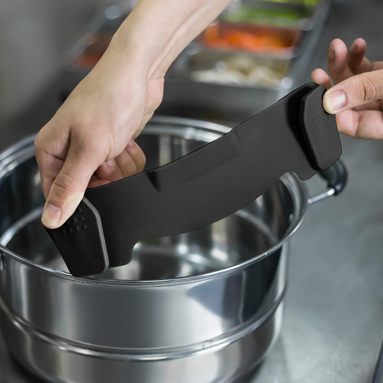 Clip On Silicone Strainer, Pasta Strainer, Clip on Food Strainer, Kitchen Strainer Clip On Silicone Strainer, Pasta Strainer, Clip on Food Strainer, Kitchen Strainer